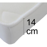 CanapÈ clic clac 3 places - Gris clair - Matelas 14 cm - 130 x 190 cm - MEGAN