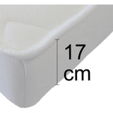 Canapé clic clac 3 places - Taupe - Matelas 17 cm - L223 x P96 x H 103 cm - MEGAN