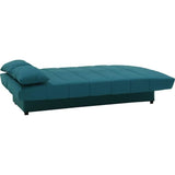 Banquette clic clac 3 places -  Bleu canard  - L 190 x P92 cm - MILA