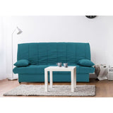 Banquette clic clac 3 places -  Bleu canard  - L 190 x P92 cm - MILA