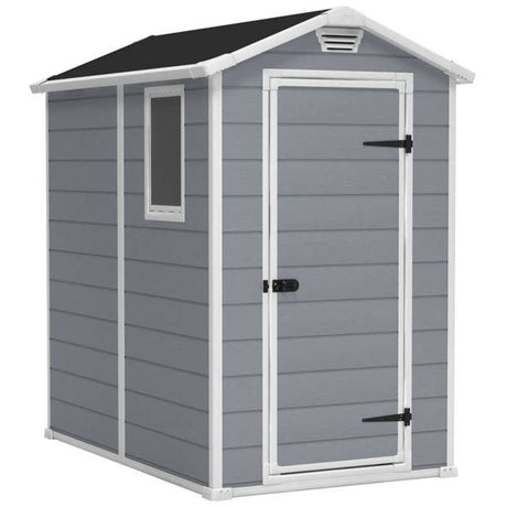 Abri de jardin 2,5 m˛ KETER Manor 46S, 192 x 130 x 198 cm - Abri résistant aux intempéries, Gris