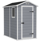 Abri de jardin 2,5 m˛ KETER Manor 46S, 192 x 130 x 198 cm - Abri résistant aux intempéries, Gris