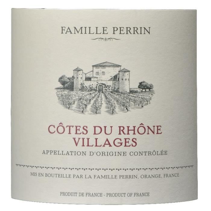 Famille Perrin 2022 Côtes du Rhône Villages - Vin rouge de la Vallée du Rhône