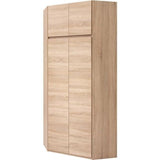 ACADEMICA Armoire d'angle - DÈcor chene sonoma - Contemporain - Chambre - L 80,5 cm