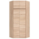 Armoire d'angle - Dťcor chene sonoma - 4 portes - L 80,5 cm - ACADEMICA
