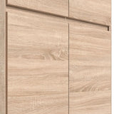 ACADEMICA Armoire d'angle - DÈcor chene sonoma - Contemporain - Chambre - L 80,5 cm