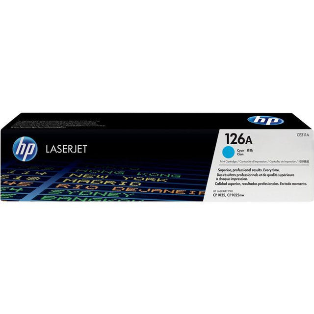 Cartouche de toner HP 126A (CE311A) cyan pour LaserJet Pro CP1025/CP1025nw