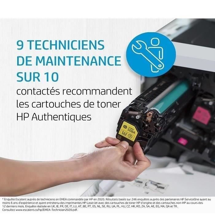 Cartouche de toner HP 305A (CE410A) noir pour imprimantes LaserJet Pro 300/400 - Capacité 2200 pages