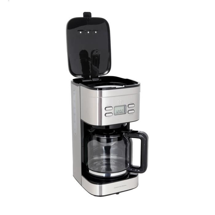 Cafetiere filtre programmable CONTINENTAL EDISON Inox