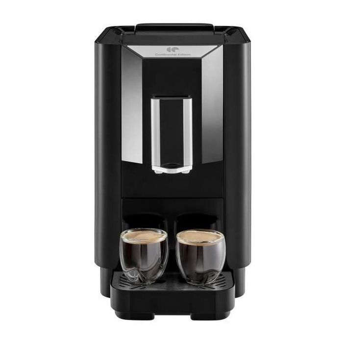 Machine Expresso broyeur - CONTINENTAL EDISON - CECFAUTOB - 19 Bar - 1450 W - Noir
