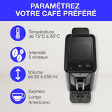 Machine Expresso broyeur - CONTINENTAL EDISON - CECFAUTOB - 19 Bar - 1450 W - Noir