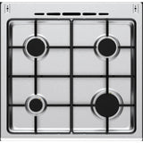 Cuisiničre gaz CONTINENTAL EDISON CECG60FCS1 - 4 feux - L59,8 x P61 xH83cm- Silver