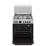 Cuisiničre gaz CONTINENTAL EDISON CECG60FCS1 - 4 feux - L59,8 x P61 xH83cm- Silver