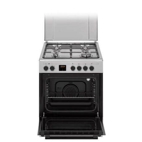 Cuisiničre gaz CONTINENTAL EDISON CECG60FCS1 - 4 feux - L59,8 x P61 xH83cm- Silver