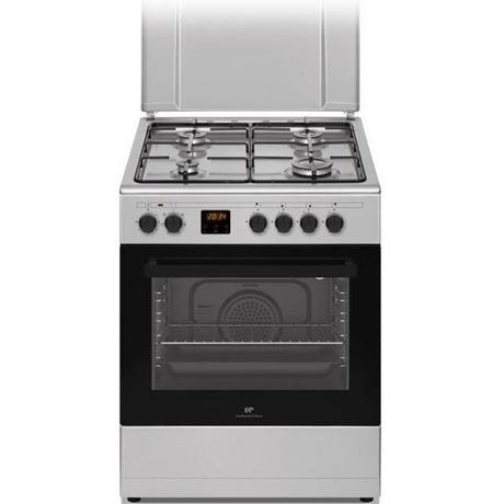 Cuisiničre gaz CONTINENTAL EDISON CECG60FCS1 - 4 feux - L59,8 x P61 xH83cm- Silver