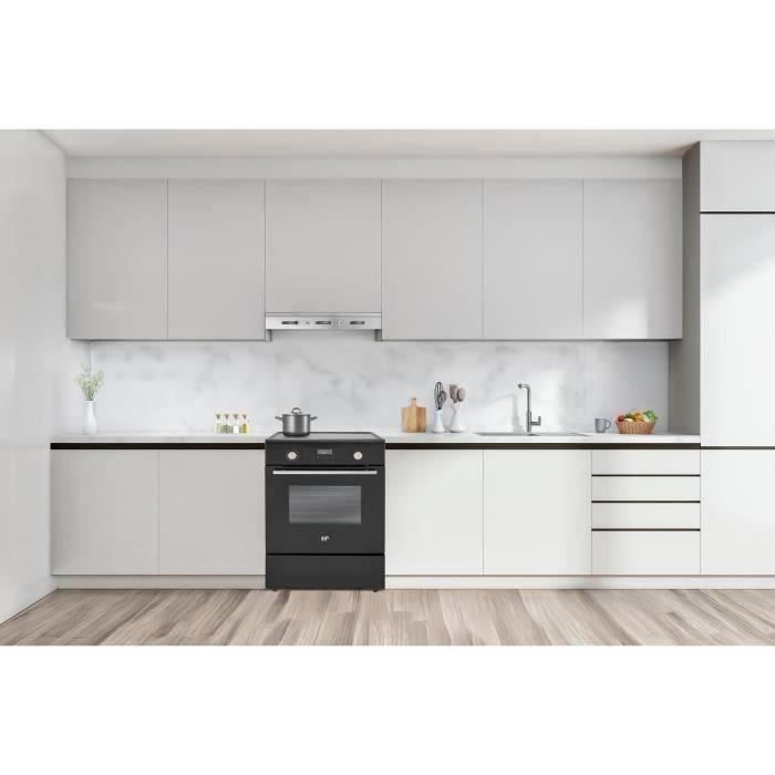 Cuisiniere induction - CONTINENTAL EDISON - CECI60FPB - 3 feux - L60 x H85 x P60 cm - Noir
