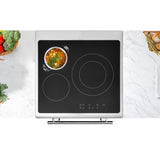Cuisiniere induction - CONTINENTAL EDISON - CECI60FPS - 3 feux - L60 x H85 x P60 cm - Silver