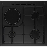 Cuisiniere mixte CONTINENTAL EDISON CECM60FCB - 3 feux gaz + 1 Èlectrique - L59,8 x P61 xH83 cm - Noir