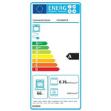 Cuisiniere mixte CONTINENTAL EDISON CECM60FCB - 3 feux gaz + 1 électrique - L59,8 x P61 xH83 cm - Noir