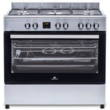 Cuisiniere piano four multifonctions catalyse - CONTINENTAL EDISON - CECP9060IXDD - 95 L - Affichage digital - L90 x H 85 cm - Inox
