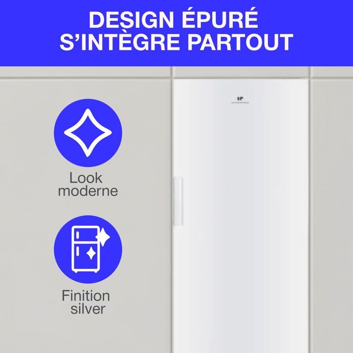 Congélateur armoire - CONTINENTAL EDISON - CECUF204NFWD - 204 L - Total No Frost - Classe D - Blanc