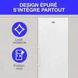 Congélateur armoire 406L -Total No Frost - dégivrage automatique - Classe E - L70 cm x H191 cm x P75,5 cm - Blanc