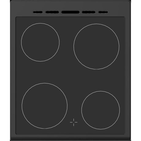 Cuisiniere vitrocéramique CONTINENTAL EDISON CECV50FCB - 4 feux -  L49.5 x H82.7 xP58 cm - Noir