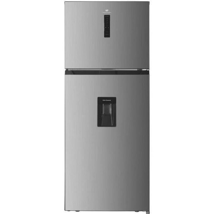 Réfrigérateur congélateur haut - CONTINENTAL EDISON -  413L - Total No Frost(Sans givre)  - inox - L70 cm x H 178 cm