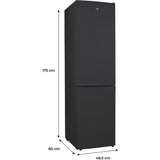 Réfrigérateur combiné - CONTINENTAL EDISON - CEFC225NFB - Classe E - 225L - 60 x 48,5 x 175 cm - Noir