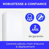 Réfrigérateur combiné-CONTINENTAL EDISON - CEFC225NFW - 225L -Total No Frost (Sans givre) - Classe E - L48,5 x P60 x H175 cm - Blanc