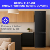 Réfrigérateur congélateur bas CONTINENTAL EDISON - 253L - Total No Frost (Sans givre)- Noir