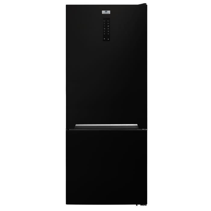 Réfrigérateur congélateur bas - CONTINENTAL EDISON - CEFC428NFBD - 427 L - Classe D - 70 x 71,2 x 173 cm - Noir