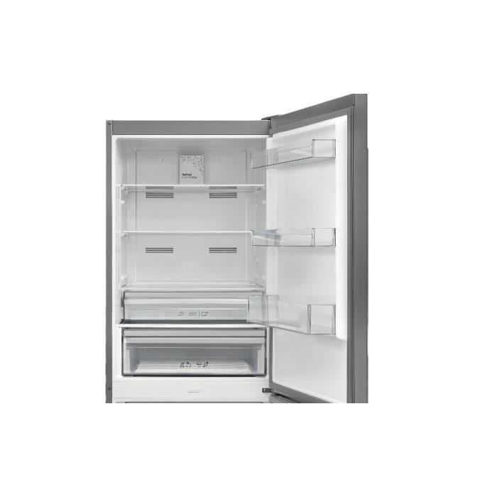 Réfrigérateur congélateur bas - CONTINENTAL EDISON - CEFC428NFIXD - 427 L - Classe D - 70 x 71,2 x 173 cm - Silver