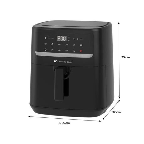 Friteuse a air sans huile - CONTINENTAL EDISON - CEFR240092L - 1800 W - 9,2 L - Noir