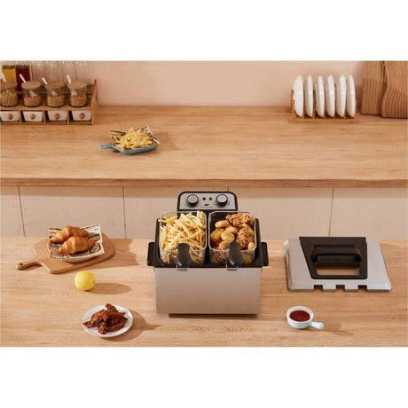 Friteuse - CONTINENTAL EDISON - CEFR5IN3P - 5 L - 3 paniers
