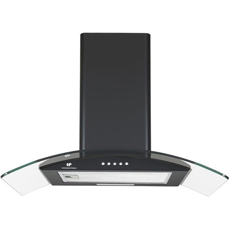 Hotte décorative - CONTINENTAL EDISON - CEH60GB2 - Classe A - 60 x 47 x 50,84 cm - Noir / Verre