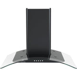 Hotte décorative - CONTINENTAL EDISON - CEH60GB2 - Classe A - 60 x 47 x 50,84 cm - Noir / Verre