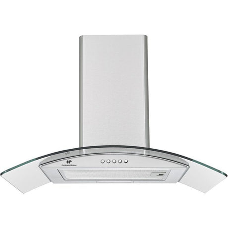 Hotte décorative - CONTINENTAL EDISON - CEH60GS2 - Classe A - 60 x 47 x 50/84 cm - Inox / Verre