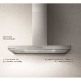 Hotte décorative inox CONTINENTAL EDISON CEHD9058S - 90 cm