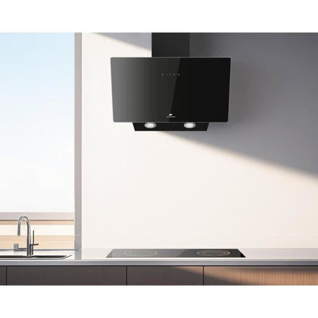 Hotte décorative inclinée - CONTINENTAL EDISON - CEHDI60B - A +++ - L60 cm - Noir