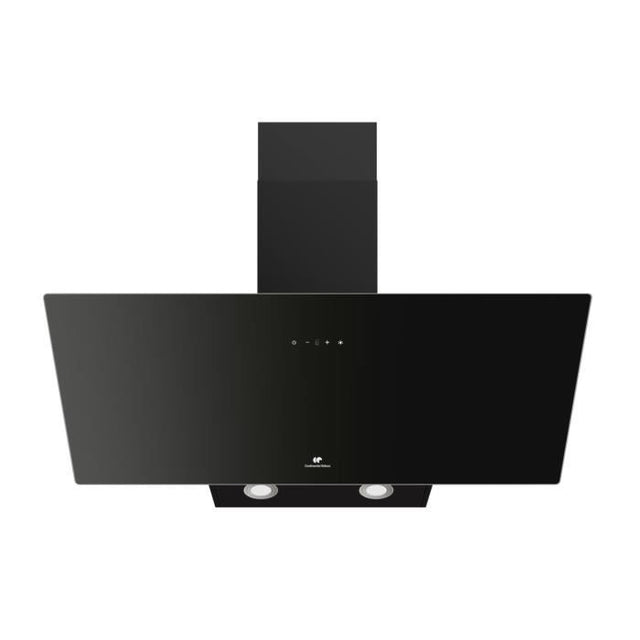 Hotte décorative inclinée - CONTINENTAL EDISON - CEHDI90B - A +++ - L90 cm - Noir