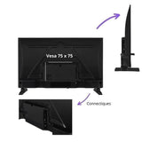 TV LED - CONTINENTAL EDISON - CELED32HD25B3 - HD 32 (80 cm) - 2xHDMI, 1xUSB - Noir