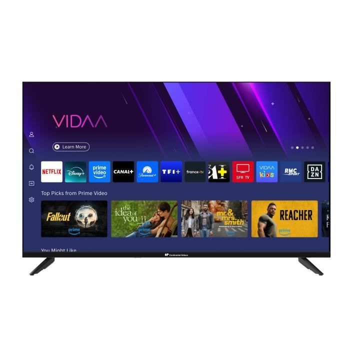 TV LED - CONTINENTAL EDISON - CELED40SVFHD25B6 - FHD 40 (101 cm) - SMART VIDAA - 3xHDMI, 2xUSB - Noir
