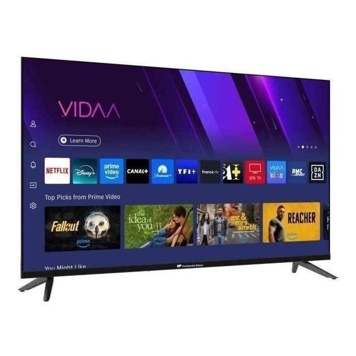 TV LED - CONTINENTAL EDISON - CELED40SVFHD25B6 - FHD 40“ (101 cm) - SMART VIDAA - 3xHDMI, 2xUSB - Noir