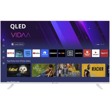 TV LED UHD QLED - CONTINENTAL EDISON - CELED43SVQLB26B7 - 43“ (108 cm) - 3xHDMI, 2xUSB - Blanc