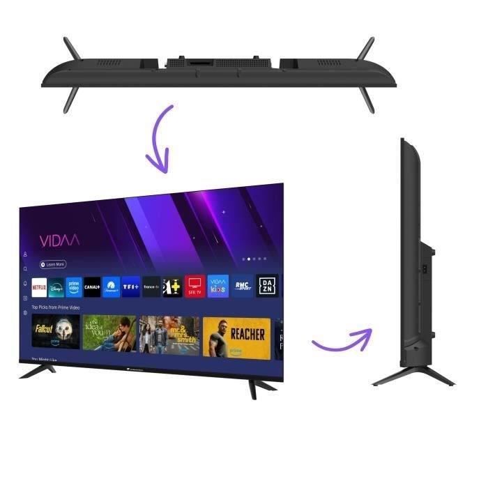 TV LED - CONTINENTAL EDISON - CELED55SVUHD25B6 - 55'' (139 cm) - UHD 4K 3840x2160 - SMART VIDAA - 3xHDMI - 2xUSB