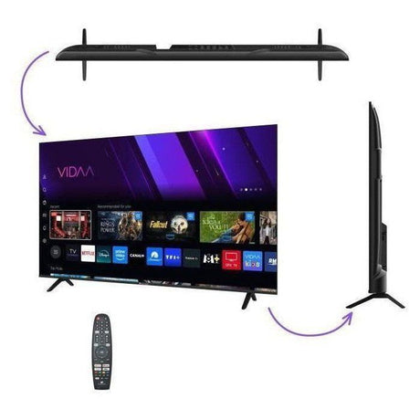 TV LED QLED - CONTINENTAL EDISON - 65“ (164 cm) - 3xHDMI - 2xUSB - Noir - CELED65SV2QL25B6