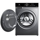 Lave-linge hublot - CONTINENTAL EDISON - CELL1012DDS1 - 10kg - MOTEUR INDUCTION DIRECTE SANS COURROIE -60 cm - 1200 trs/min - Silver