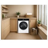 Lave-linge hublot - CONTINENTAL EDISON - CELL1012DDW1 - 10kg - MOTEUR INDUCTION DIRECTE SANS COURROIE - 60 cm - 1200 trs/min - Blanc