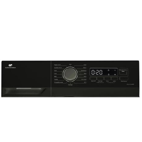 Lave-linge hublot - CONTINENTAL EDISON - CELL10140IBP - 10kg - Moteur induction - 60 cm - Classe A - 1400 trs/min - Noir mat